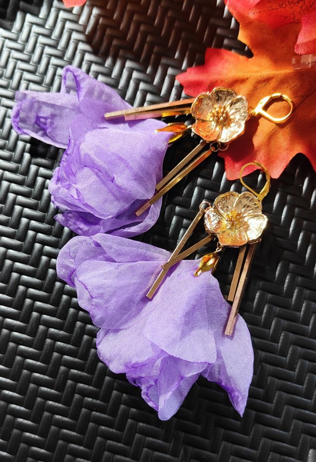 ,, fioletowa baletnica z kwiatem,,