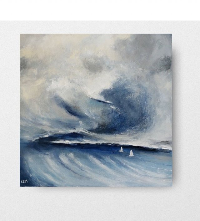 Obraz ręcznie malowany - Morze