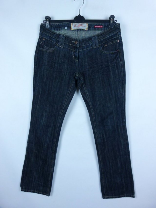 River Island straight jeans z połyskiem dżins 14 / 40