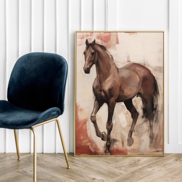 Plakat koń konie - format 50x70 cm
