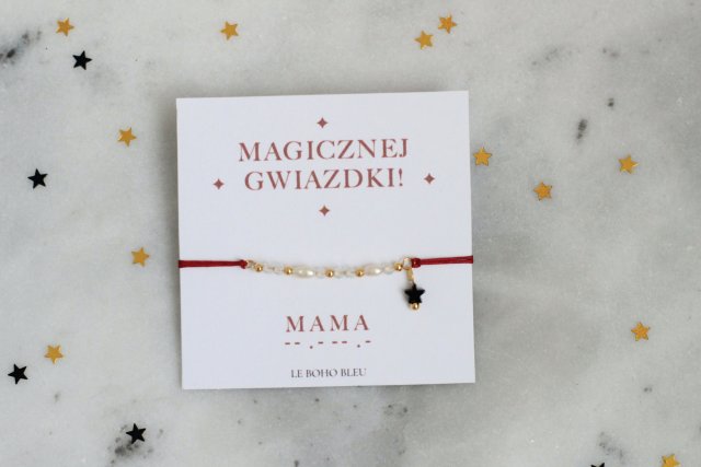 MAMA - Magicznej Gwiazdki - Alfabet Morse'a - Bransoletka