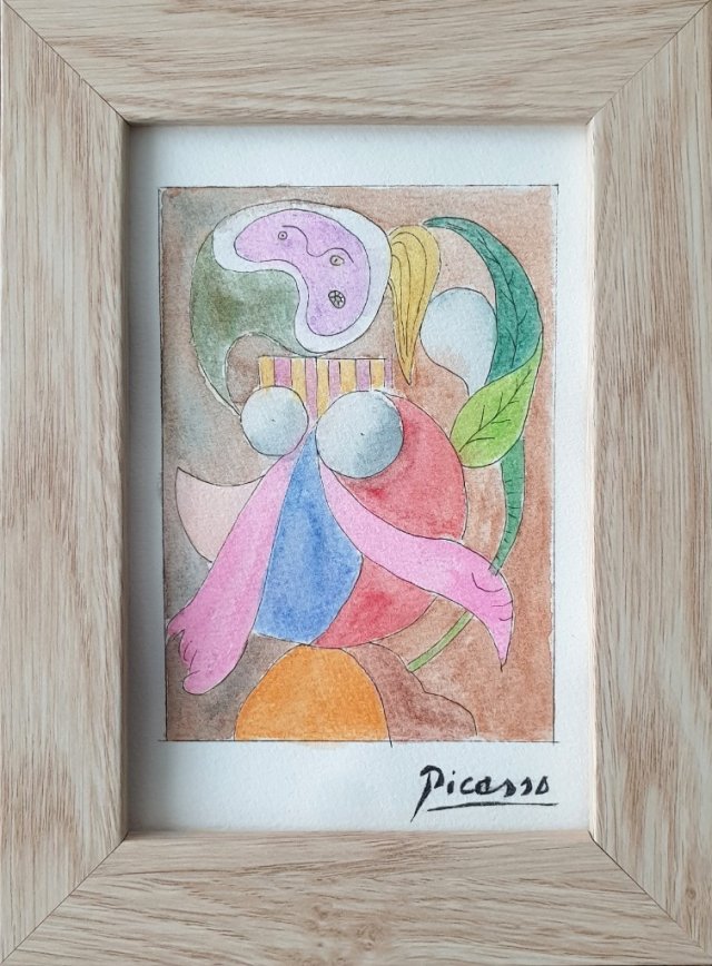 Obraz ręcznie malowany "Szkice z Hiszpanii" +rama kopia Picasso