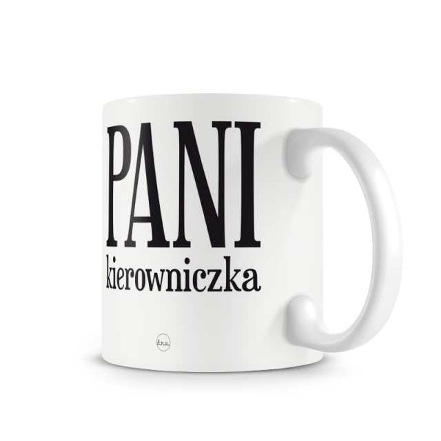 kubek. PANI kierowniczka