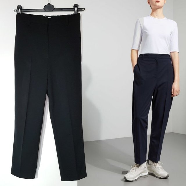 Weekday Frank trousers spodnie damskie z elastycznym pasem S/M Hu42