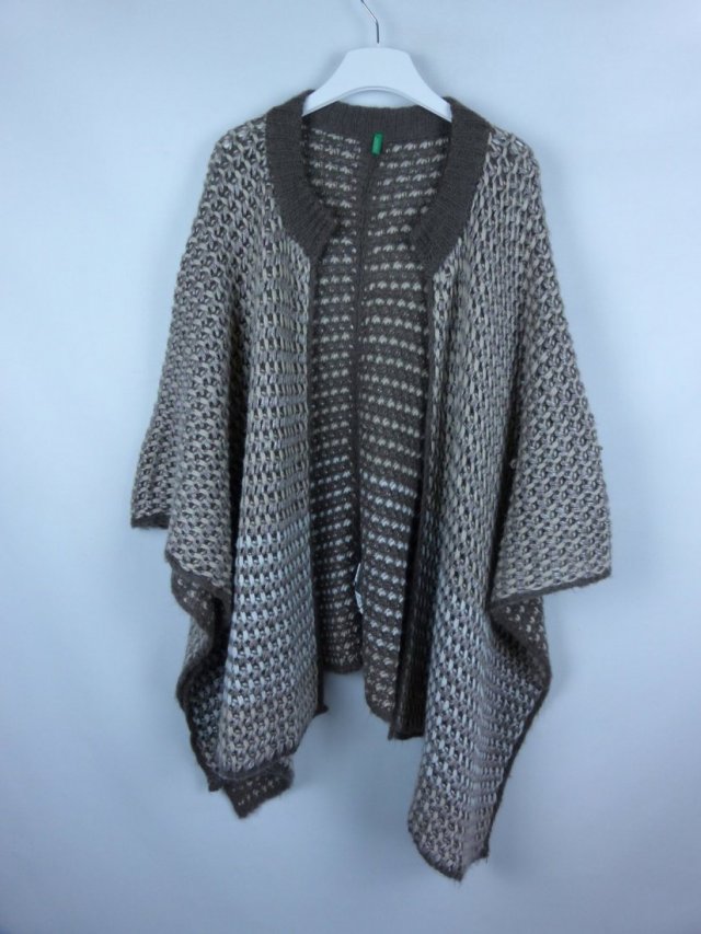 United Colors Of Benetton swetrowe ponczo szal / one size