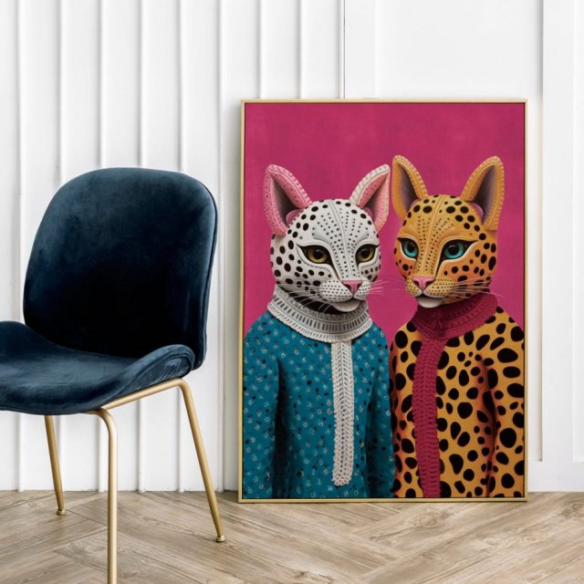 Ilustracja plakat Koty - format 50x70 cm