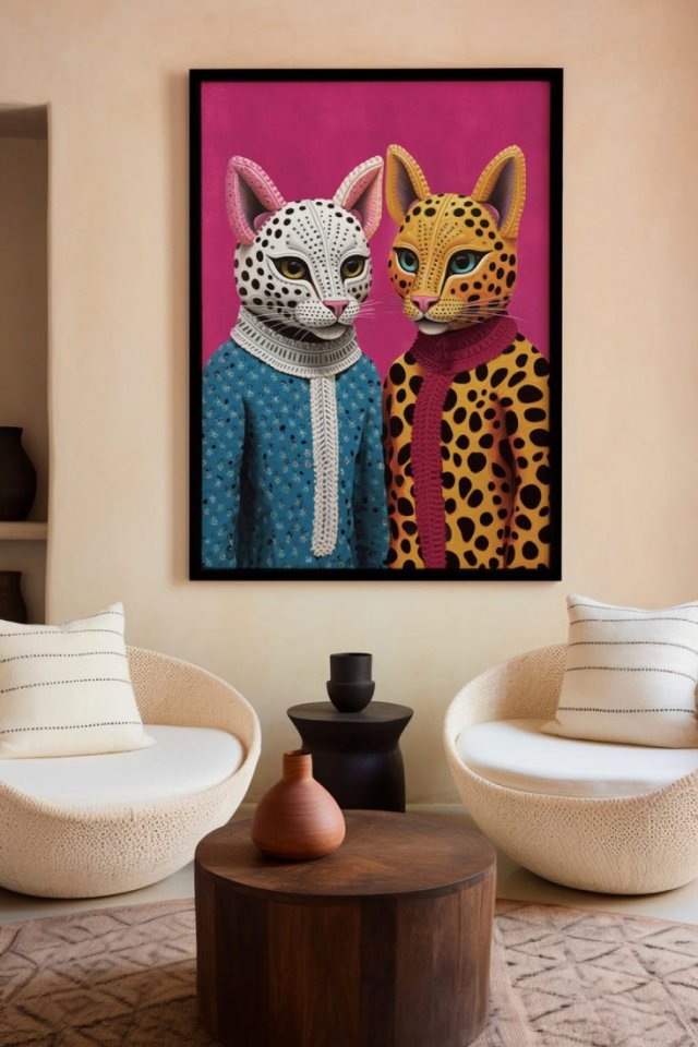 Ilustracja plakat Koty - format 61x91 cm
