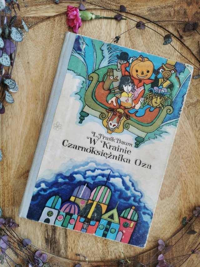 'W Krainie Czarnoksiężnika Oza' książka vintage