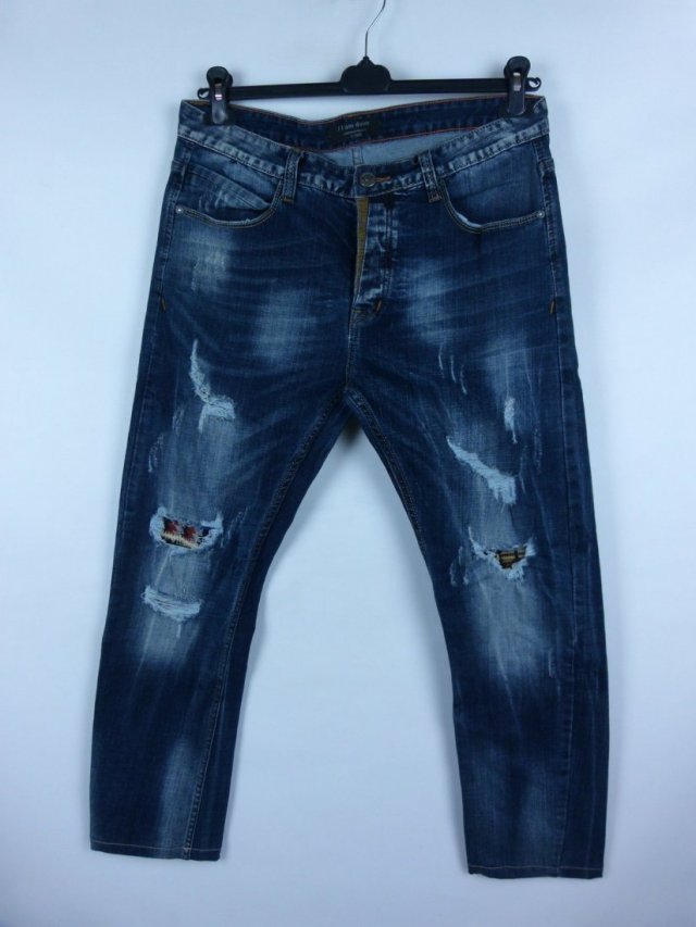 I am Denim spodnie jeans przetarcia / 36