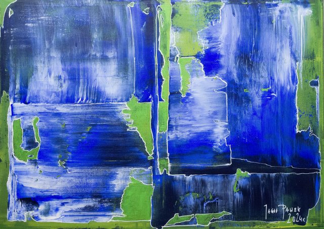 Obraz akrylowy "Blue abstraction"