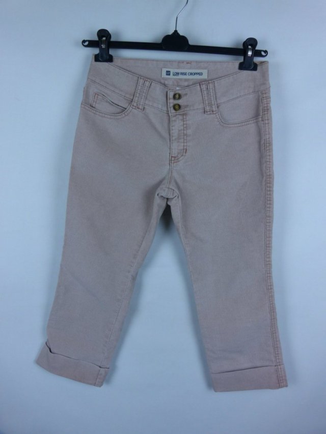 GAP Low Rise Cropped spodnie 3/4 sztruks 10 / 38