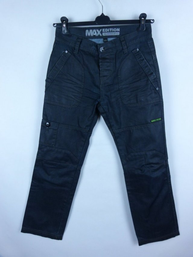Max Edition proste spodnie dżins olejaki vintage / 30S