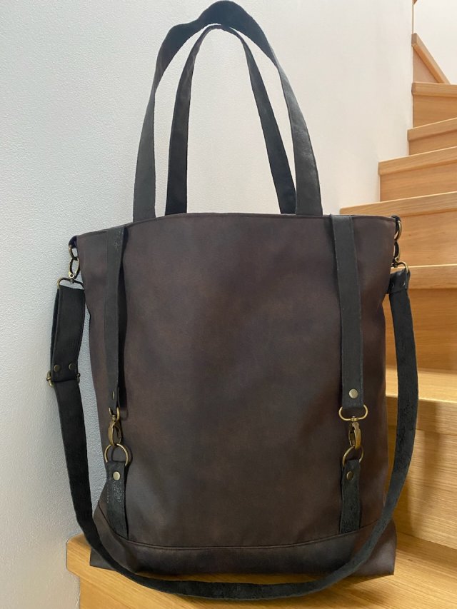 Torba tote XXL - c.brąz