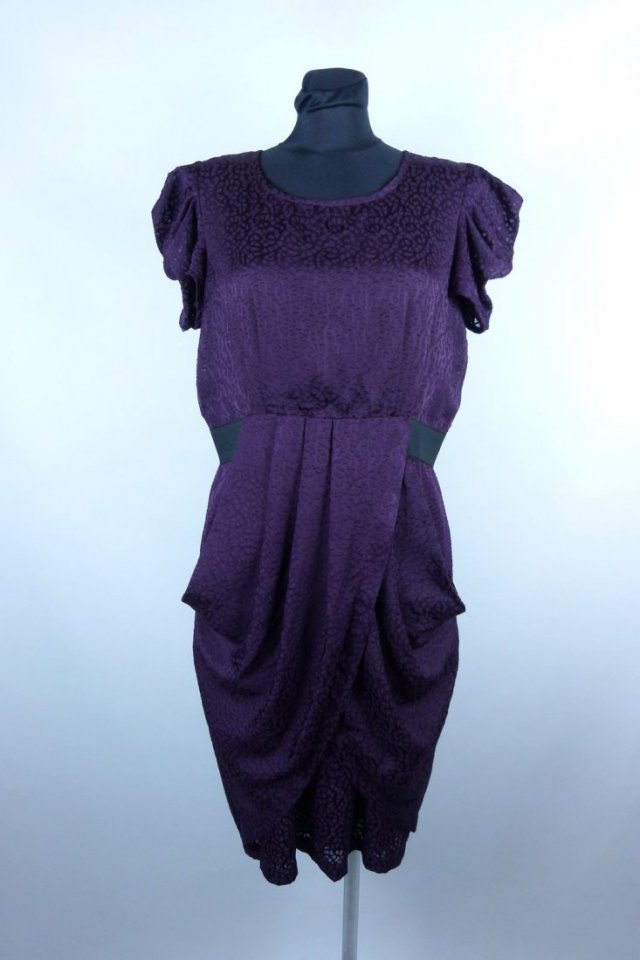 Marks Spencer sukienka mini purple 14 / 40