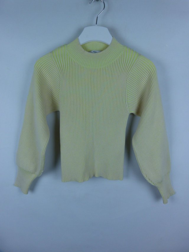 MANGO Suit sweterkowa bluzka półgolf prążek / S