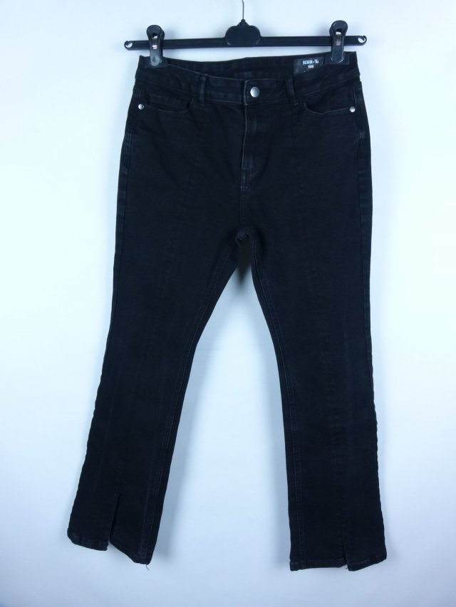 Denim  by TU spodnie  bootcut dżins black 10S / 38