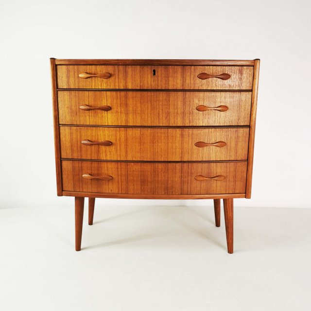 Tekowa komoda Mid century, Sykklven, proj. Brodrene Blindheim, Norwegia, lata 60.