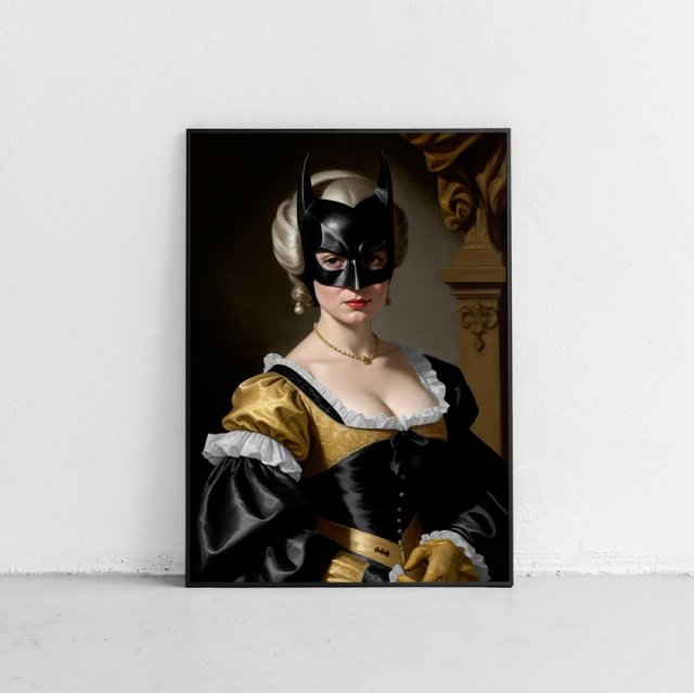 Plakat Batwoman  40x50 cm - super bohater kobieta portret