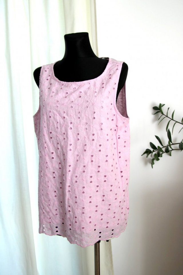 Plus size Tunika cotton roz 20 nowa