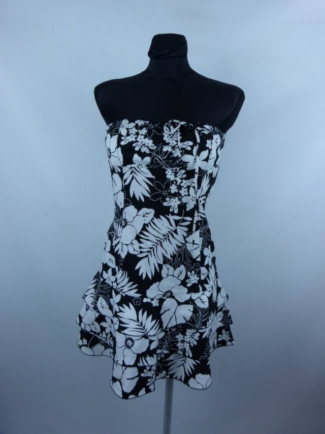 Zara TRF vintage letnia sukienka mini bawełna / 36