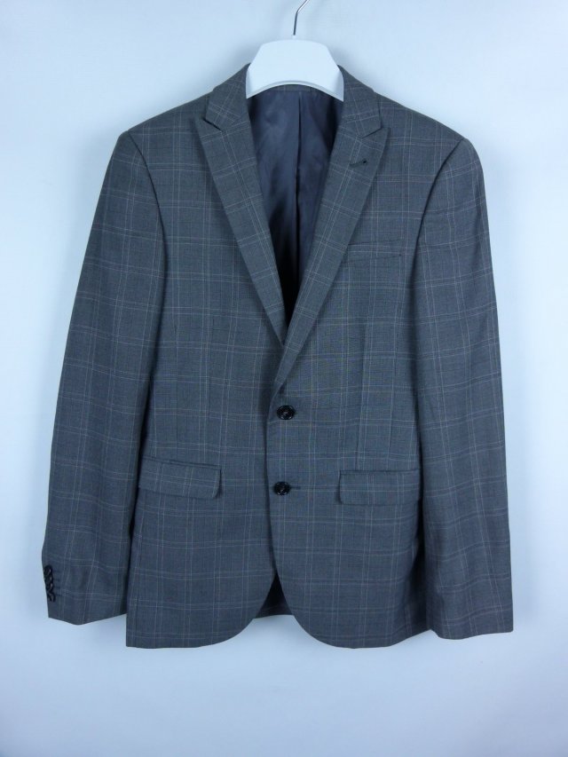 CedarWood State slim fit elegancka męska marynarka kratka / 34R