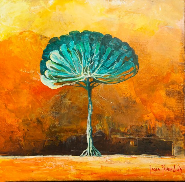 Obraz akrylowy "Blue tree"