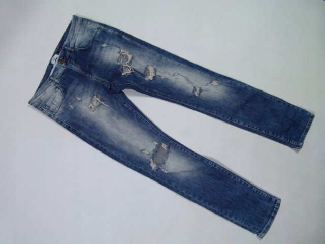Division spodnie jeans Slim Fit dziury 32 / S