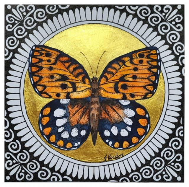 Motyl w złocie
