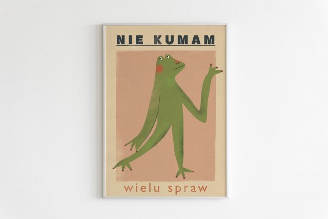 Plakat 30 x 40 cm Nie kumam wielu spraw