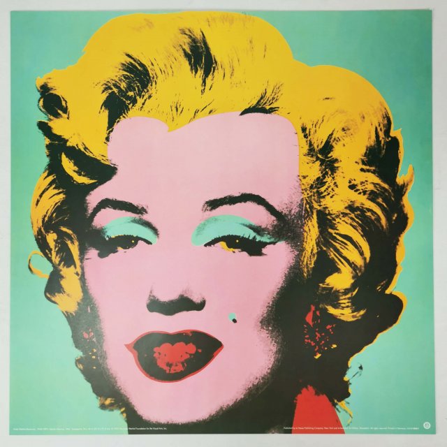 Litografia ofsetowa, Marlin Monroe, proj. Andy Warhol, NPC New York 1993 rok.