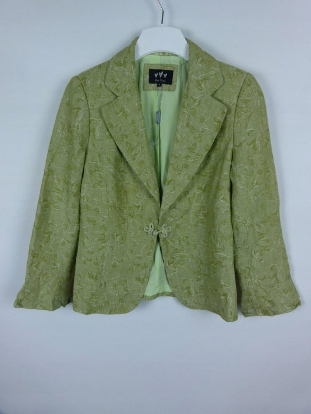 Per Una Marks Spencer lniany żakiet green 8 / 36