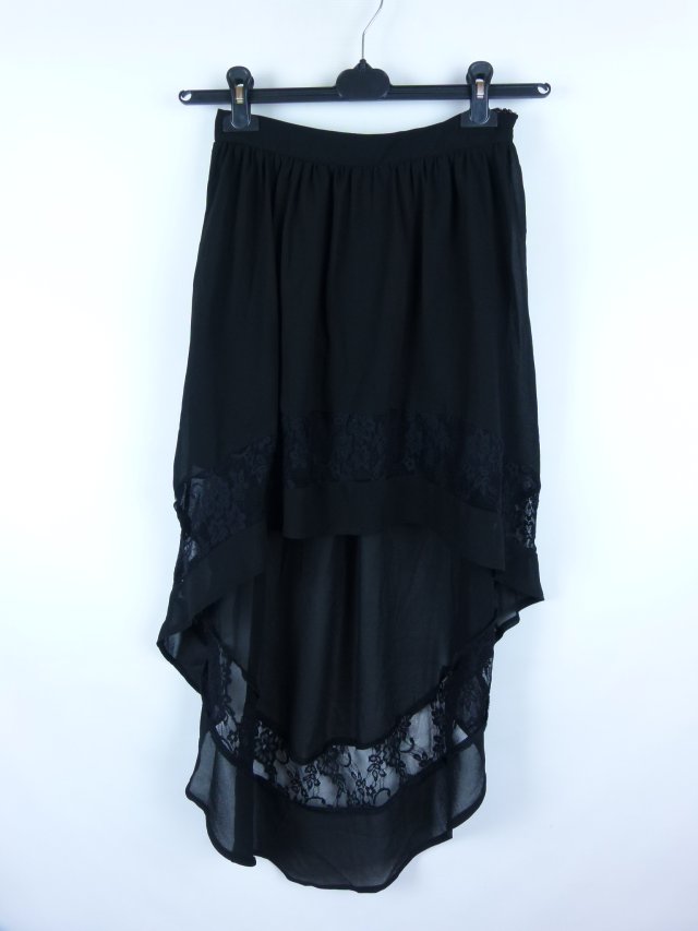 Forever 21 asymetryczna spódnica z koronką / XS