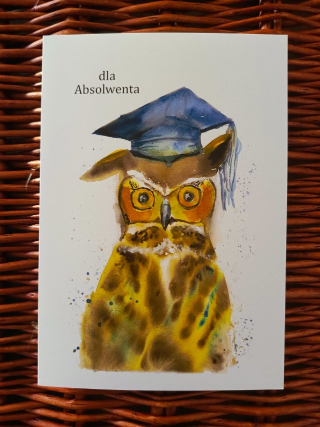 Kartka okolicznościowa "Dla absolwenta"
