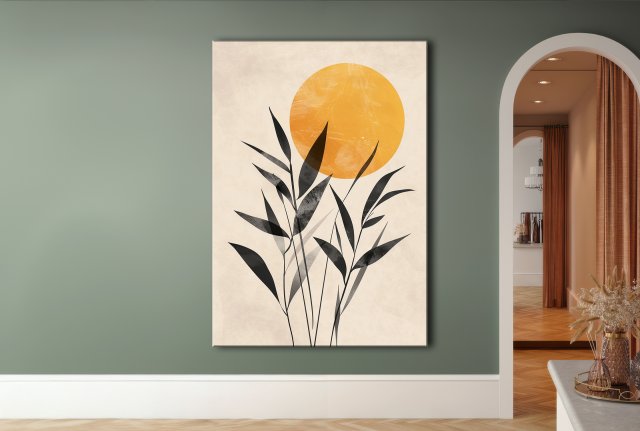 Strelicja - Obraz na płótnie 50x70cm - Druk Blejtrama - Chiński Orient, Zen - możliwe inne rozmiary