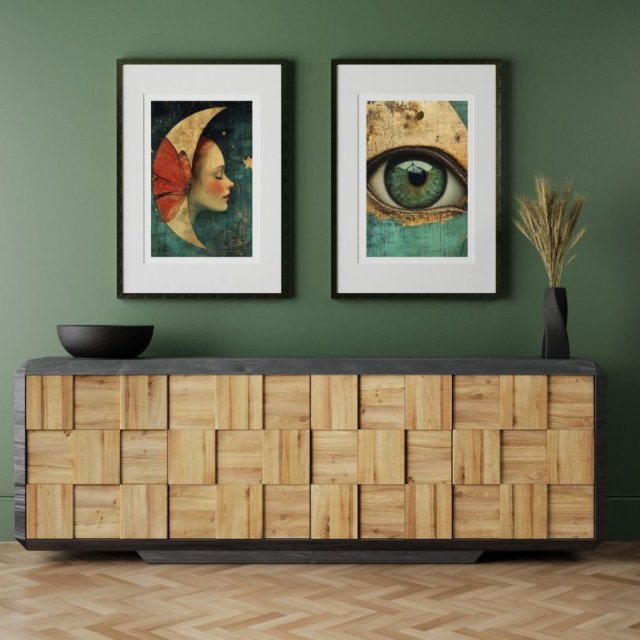 DWIE GRAFIKI A4 LADY MOON I