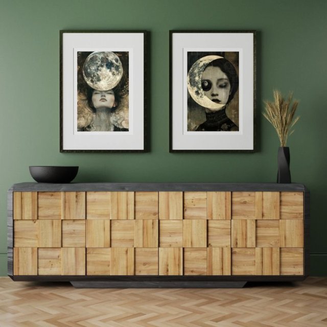 DWIE GRAFIKI A4 LADY MOON III