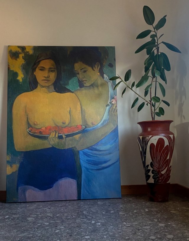 Obraz na płótnie - Paul Gauguin Two Tahitian women, dwie Tahitańskie kobiety