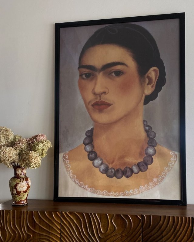 Obraz na płótnie -  Frida Kahlo, portret artystki, portret malarki