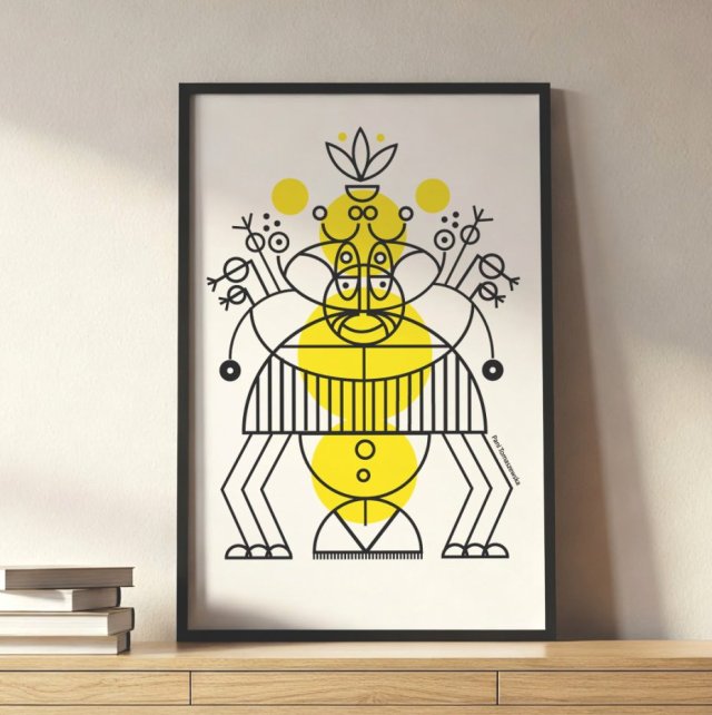 Plakat // Robak jesienny // 40x50 cm