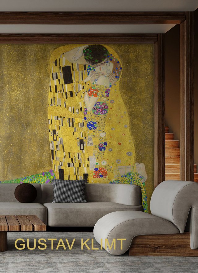 Tapeta - Gustaw Klimt Pocałunek, reprodukcja