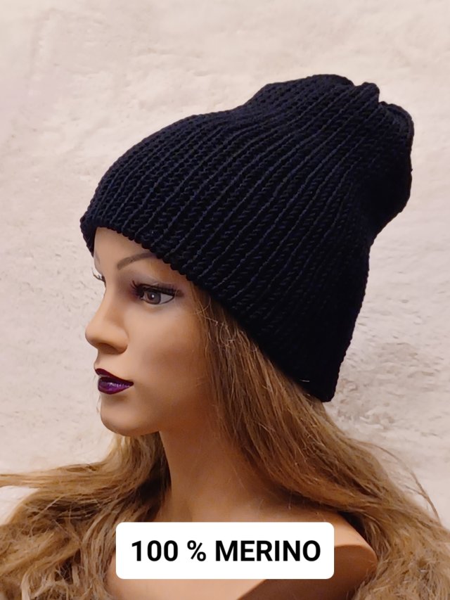CZAPKA BEANIE Z WEŁNY 100%  MERINO