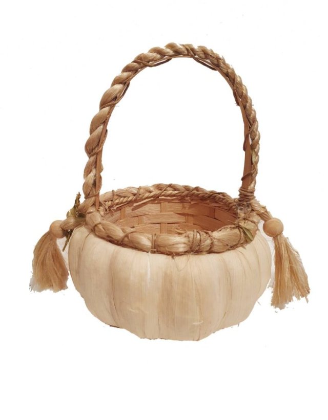 Wielkanocny Koszyk święconka vintage retro naturalny kosz