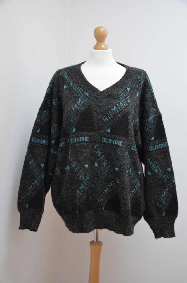 sweter vintage oversize