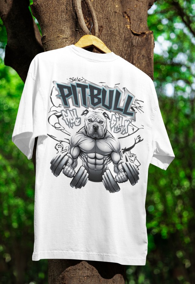 KOSZULKA T-SHIRT PITBULL GYM CZARNA, BIAŁA w rozmiarach S, M, L, XL, XXL