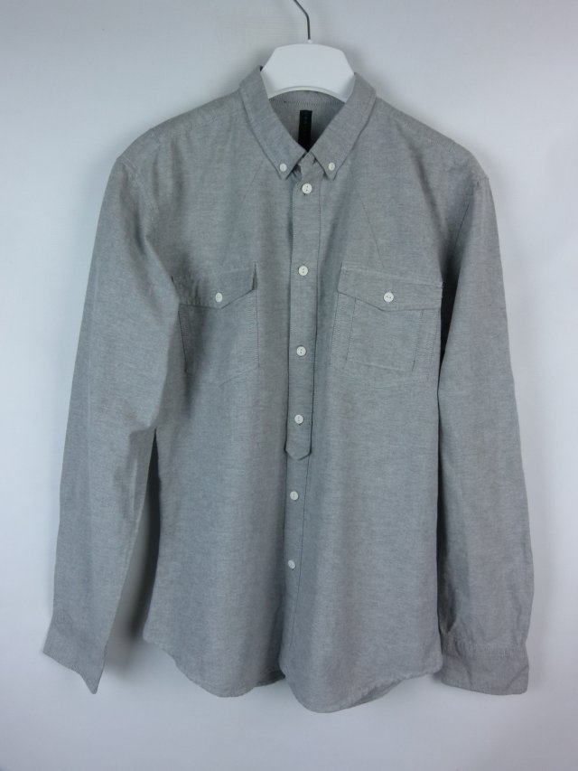 Crafted szara koszula bawełna / L