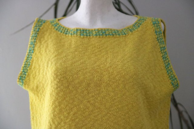 Słoneczna kamizelka, handmade