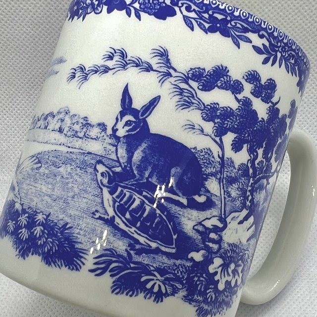 Unikacik! ❀ڿڰۣ❀ SPODE BLUE ROOM ❀ڿڰۣ❀ Aesops Fables ❀ڿڰۣ❀ Kubek