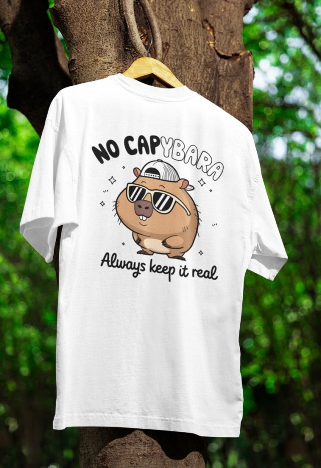 KOSZULKA Męska T-SHIRT Funny Gangsta CapybaraTrendy  S, M, L, XL, XXL