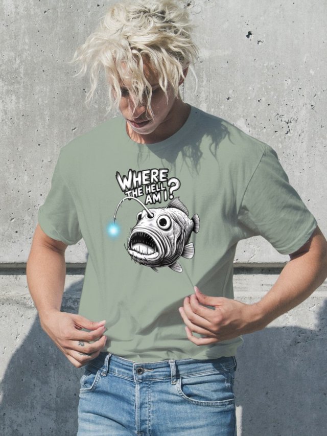 KOSZULKA Męska T-SHIRT Anglerfish Monster S, M, L, XL, XXL
