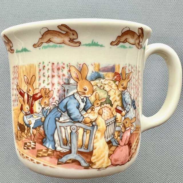 Rzadkość! ❤ Bunnykins - Royal Doulton 1936❤ Scenki rodzajowe - Kubek